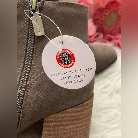 NWT Blondo waterproof suede ankle booties block heel 7.5 - Picture 7 of 10